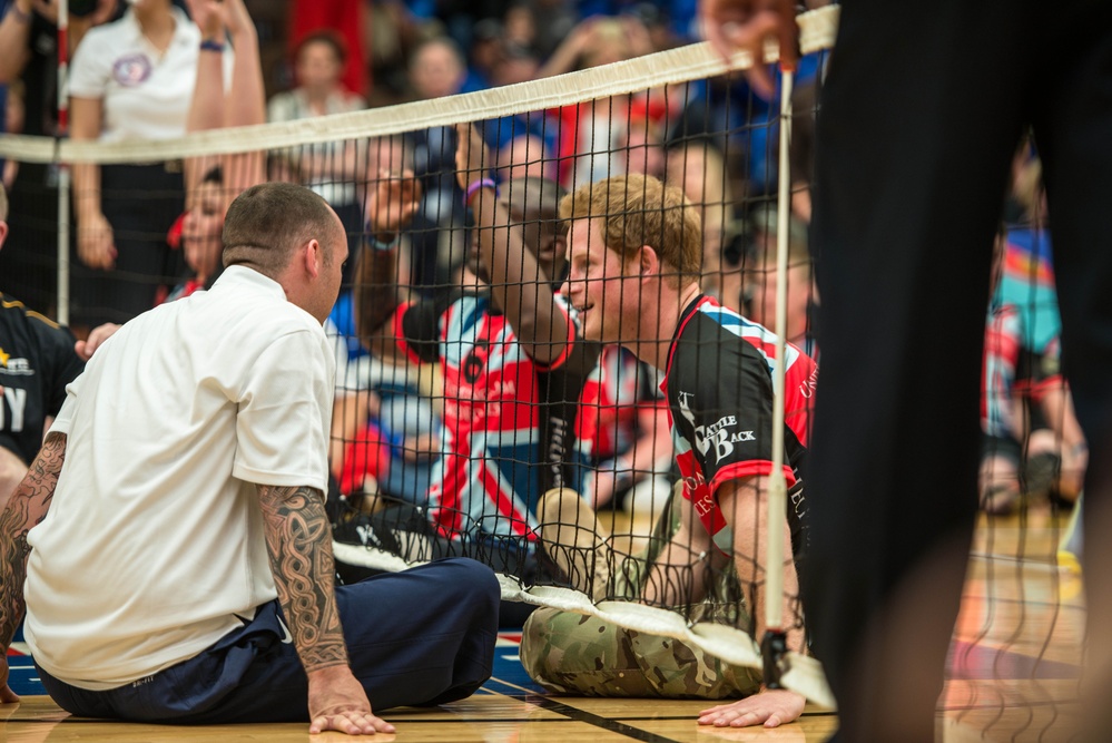 Warrior Games 2013 seated volleyball exhibition game
