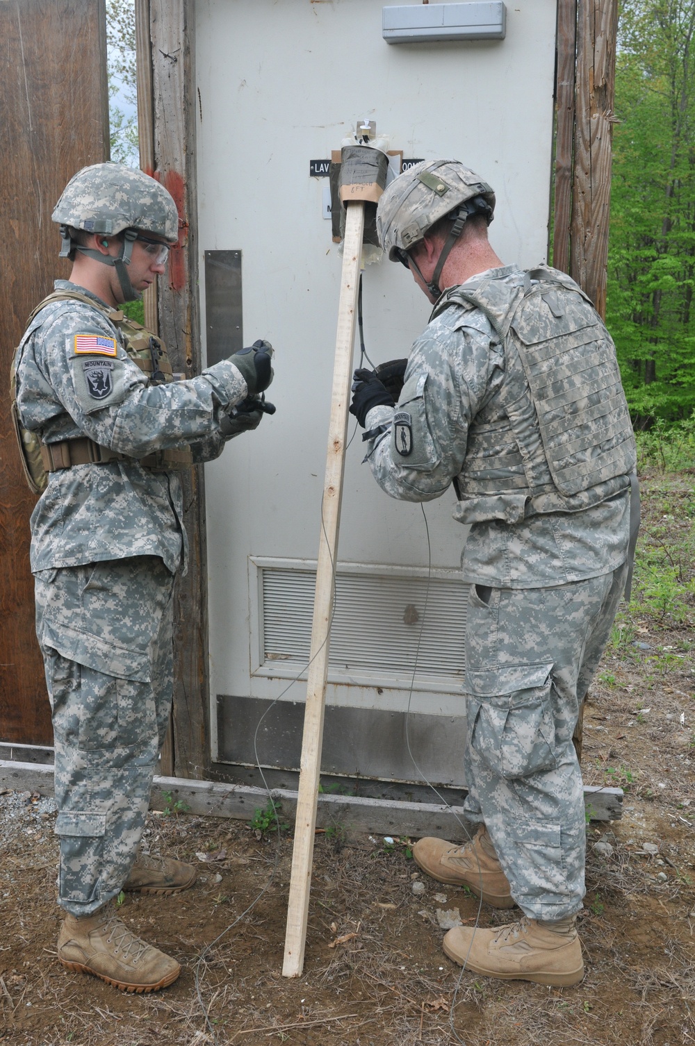 Explosive Breach Training at Camp Ethan Allen Training Site