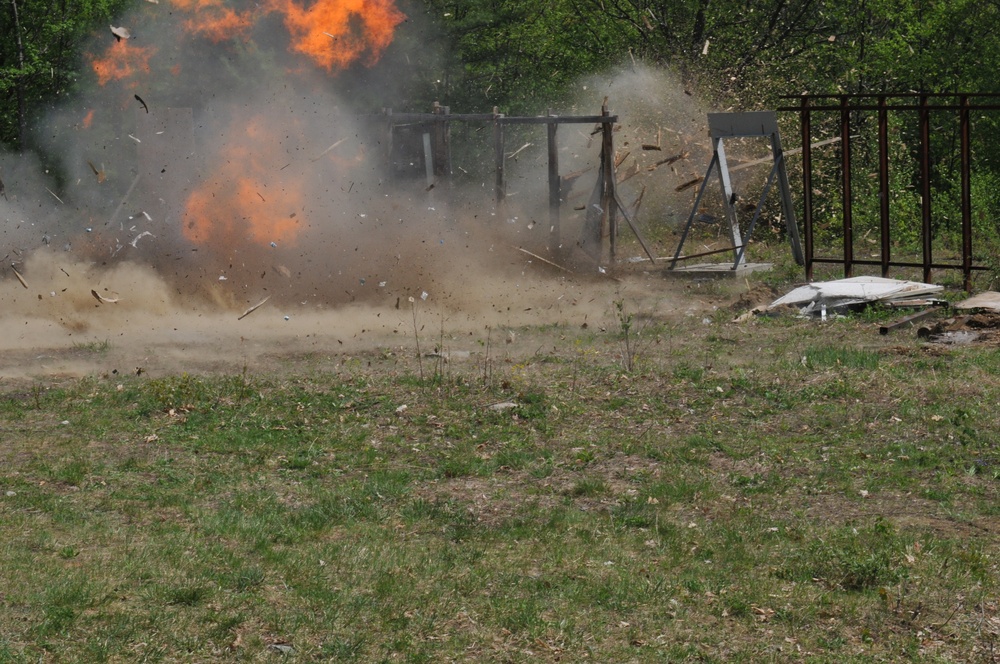 Explosive Breach Training at Camp Ethan Allen Training Site