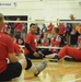U.S. Marine Sitting Volleyball