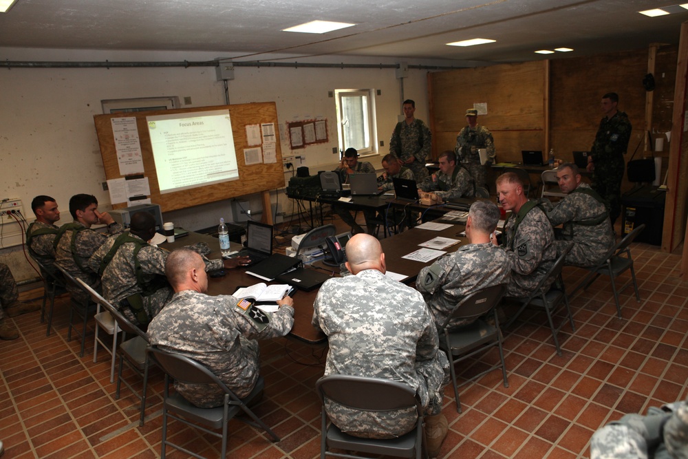 US Army Lt. Gen. Donald M. Campbell Jr. visits the Joint Multinational Readiness Center