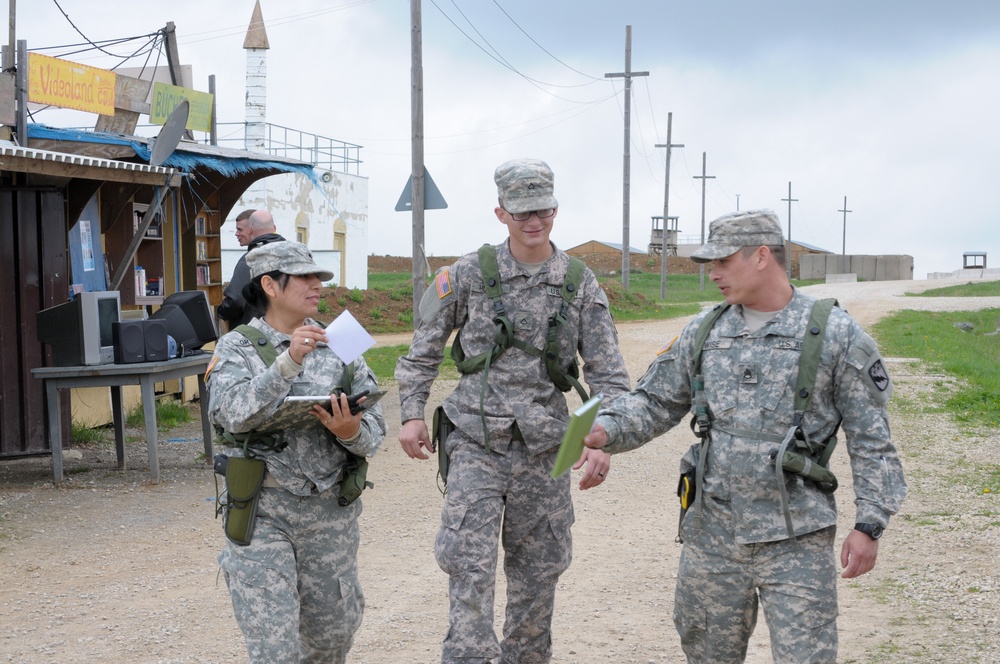 525th Battlefield Surveillance Brigade, Kosovo Force training exercise