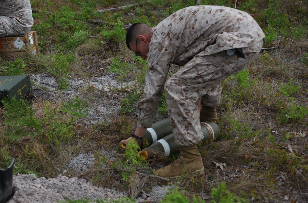 Having a blast: ammunition Marines train with explosives