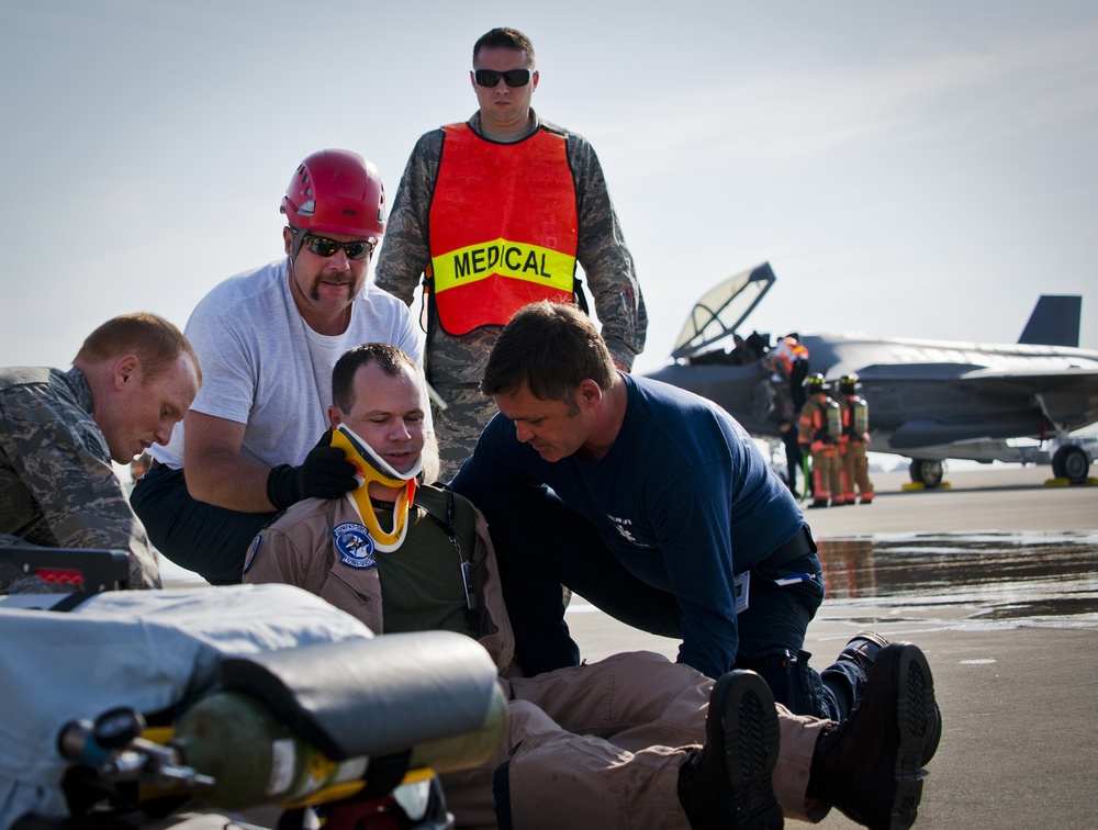 First responders tested in F-35 accident exercise