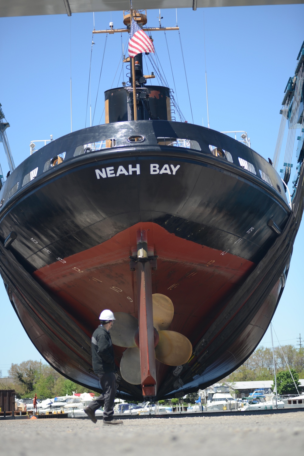 Coast Guard Cutter goes to dry dock