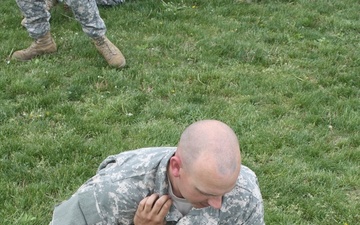 Engineer soldiers learn the basics of hand-to-hand combat