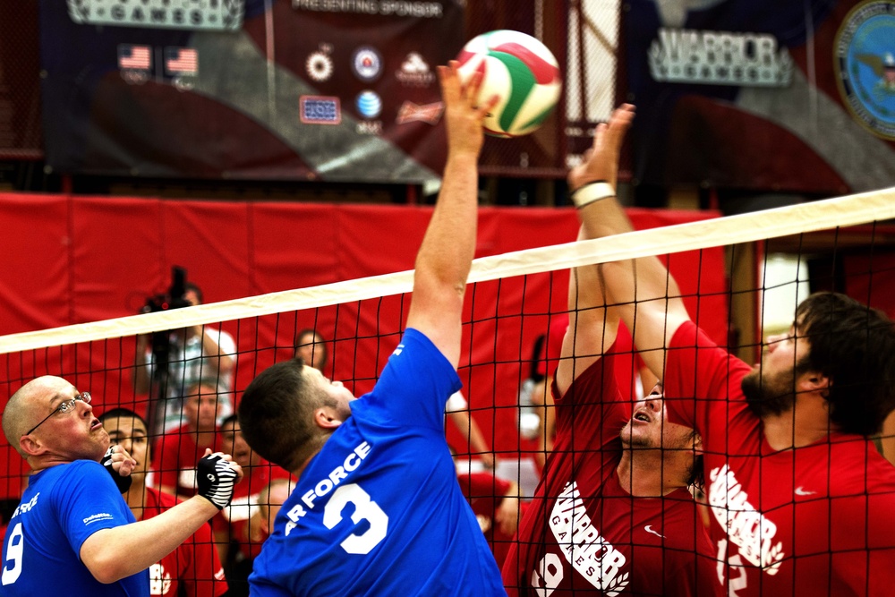 Marines beat Air Force, remain undefeated in sitting volleyball