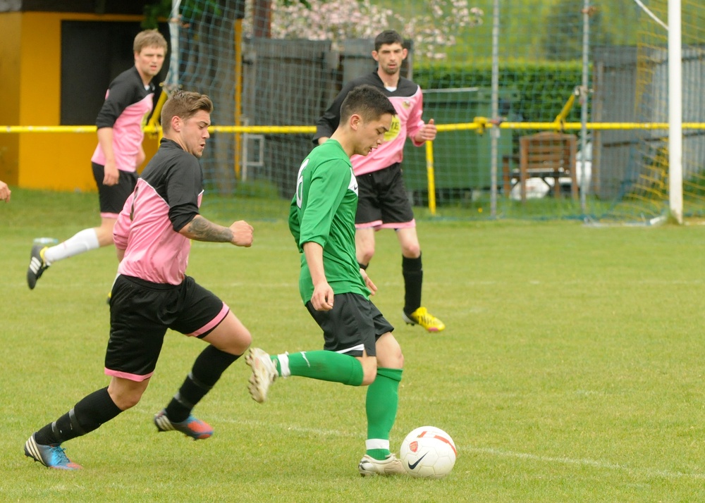 Racing Newmarket football club hosts joint base team