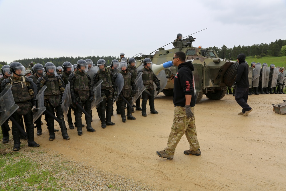 525th Battlefield Surveillance Brigade, Kosovo Force mission rehearsal exercise