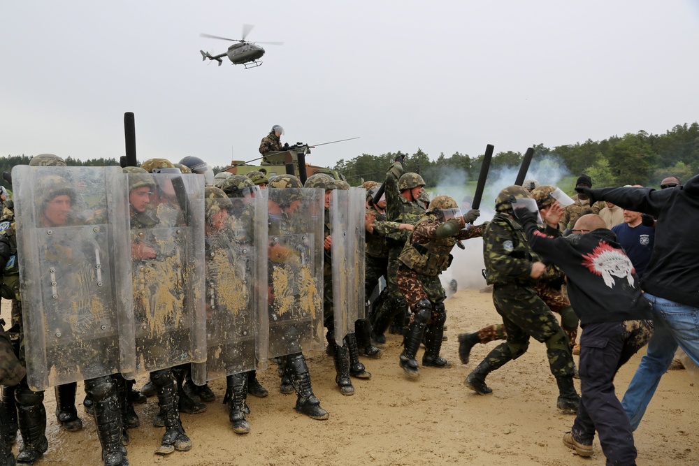 525th Battlefield Surveillance Brigade, Kosovo Force mission rehearsal exercise