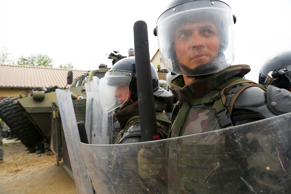 525th Battlefield Surveillance Brigade, Kosovo Force mission rehearsal exercise