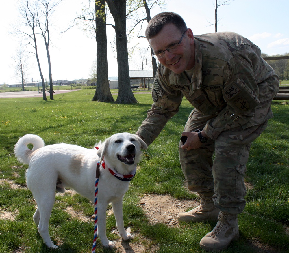 PRT Nangarhar reunites with base dog