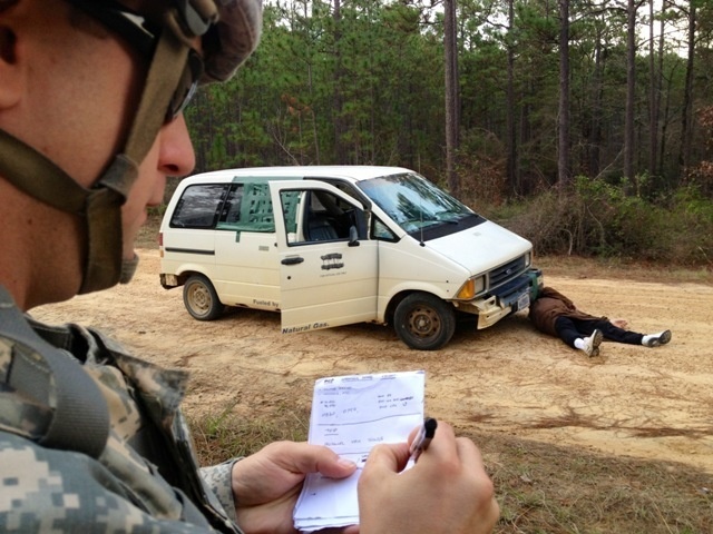 Taking notes during the training