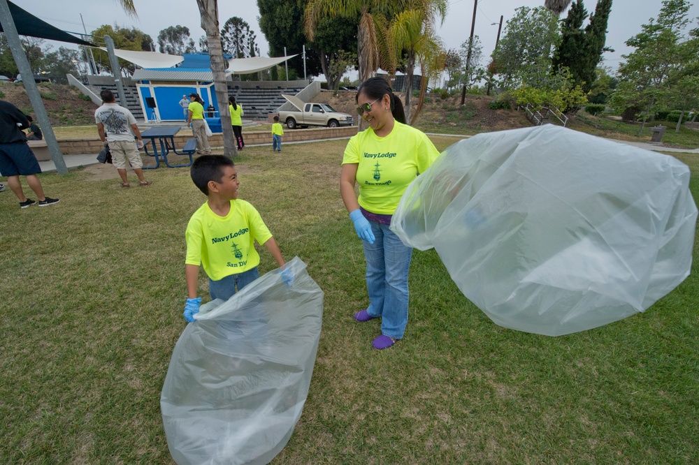 Naval Base San Diego's 22nd bi-annual Main Street Cleanup