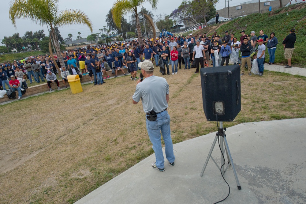 Naval Base San Diego's 22nd bi-annual Main Street Cleanup