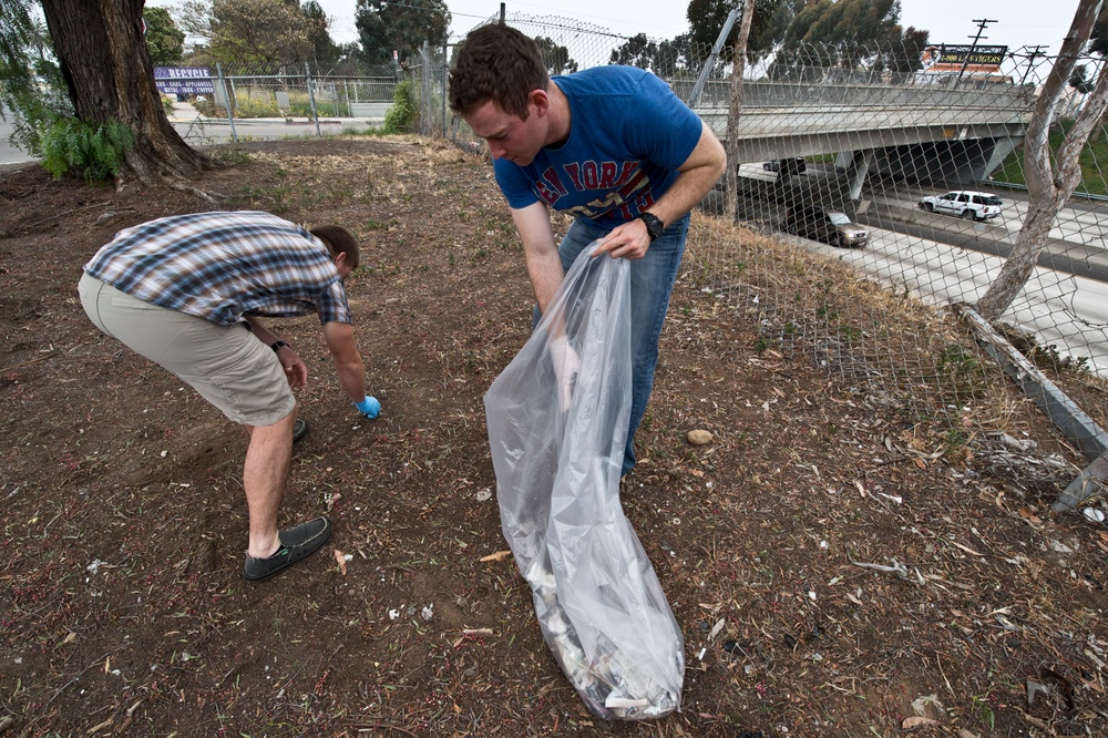 Naval Base San Diego's 22nd bi-annual Main Street Cleanup