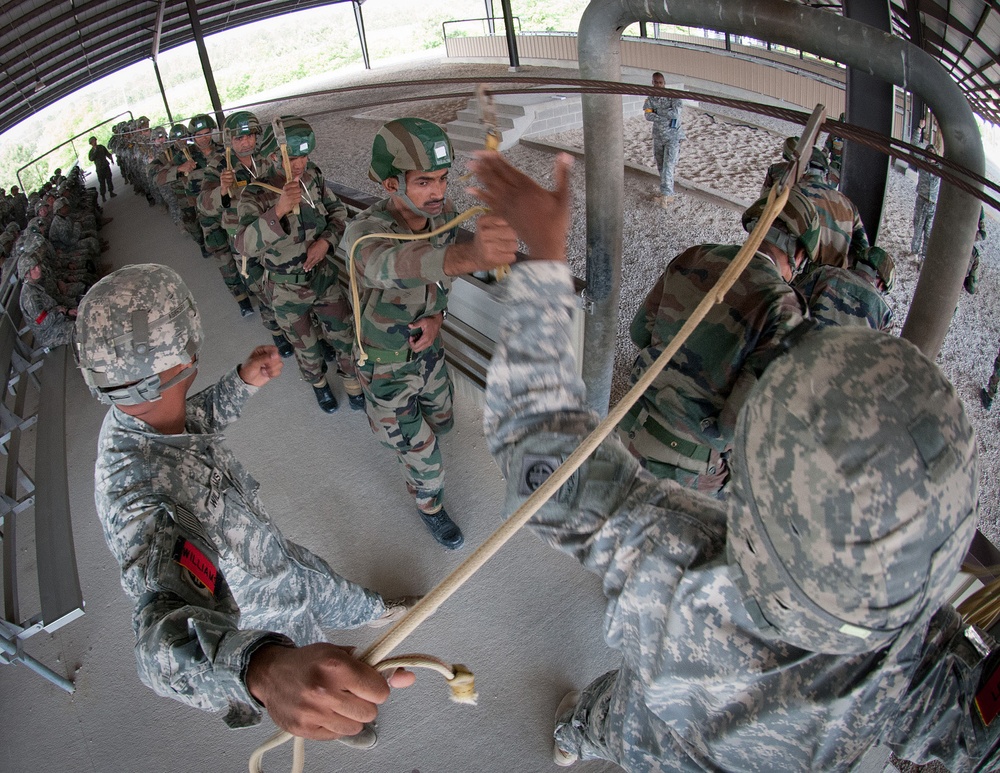 Airborne jump, air assault part of Yudh Abhyas training