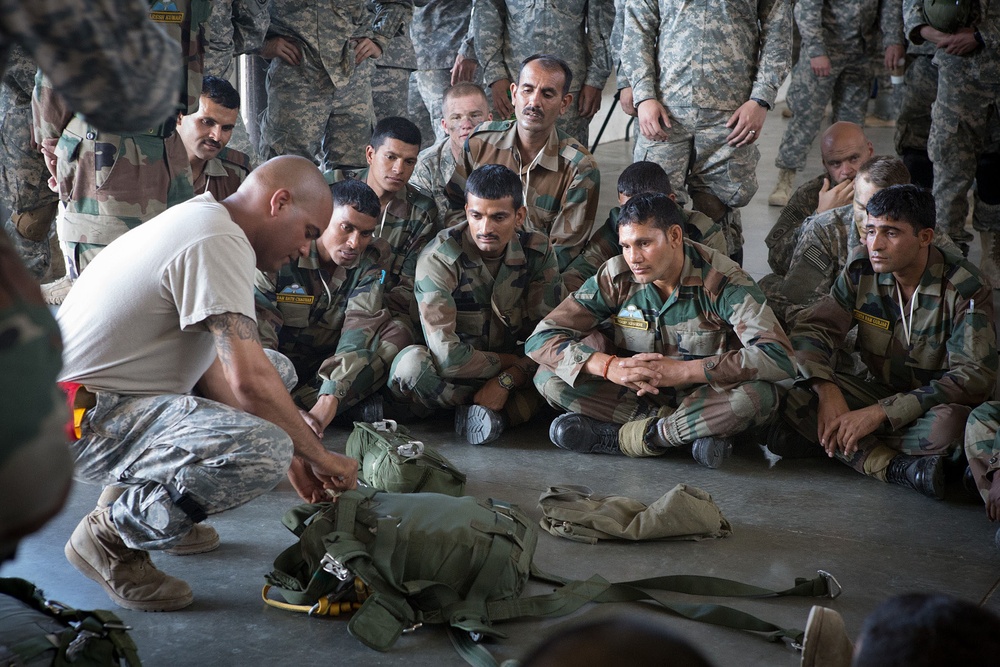 Airborne jump, air assault part of Yudh Abhyas training