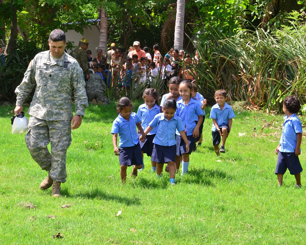 Joint Task Force commander visits school