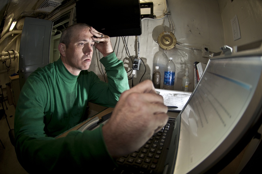 USS Carl Vinson sailors at work