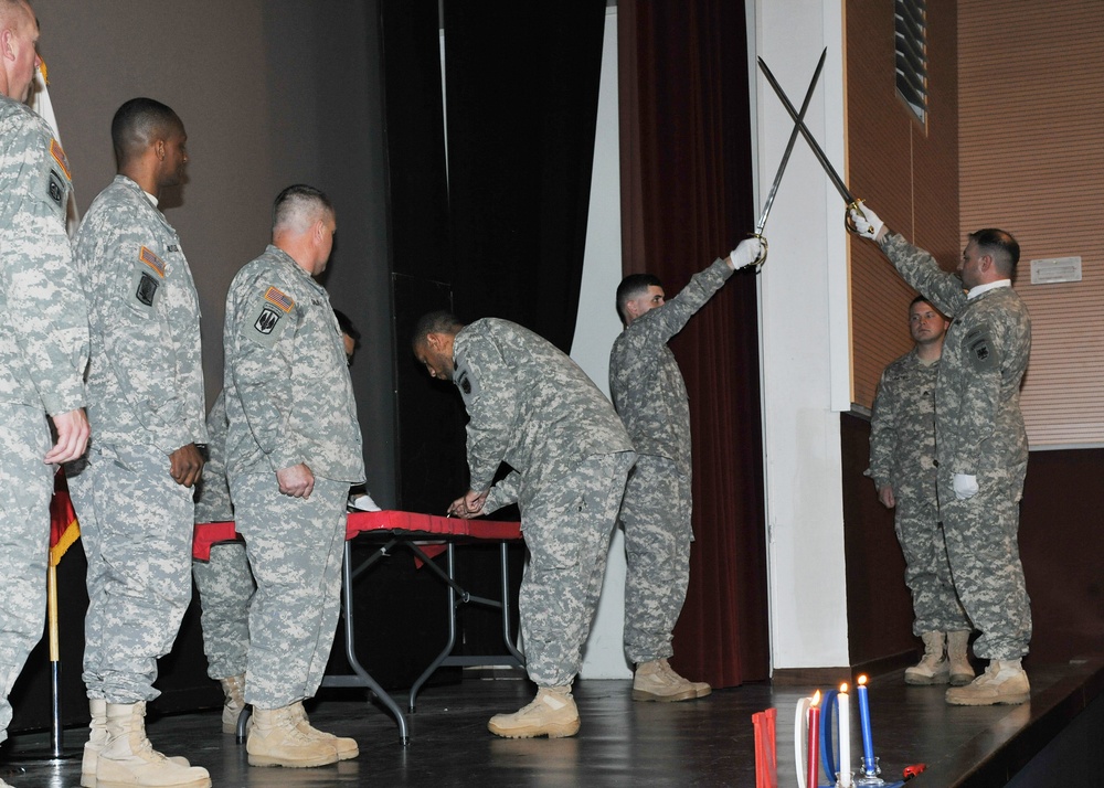 NCO induction ceremony