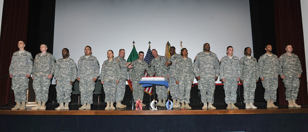 NCO induction ceremony