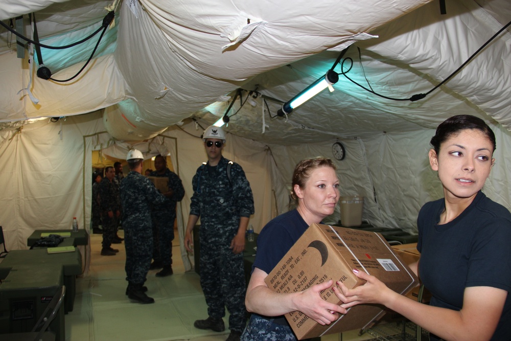 Navy evaluates collective protection in Expeditionary Medical Facility