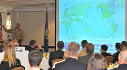 SPAWAR commander discusses priorities and budget realities with the San Diego defense community