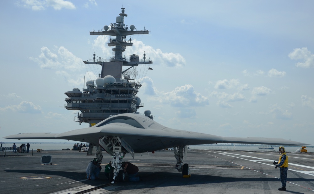 X-47B readies for launch