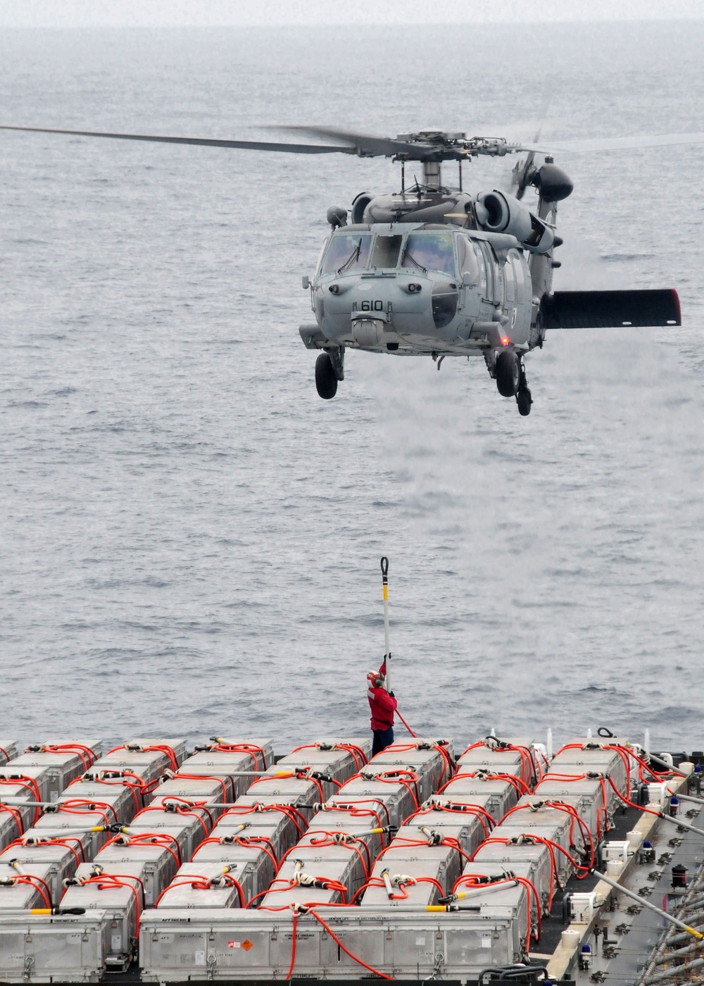 USS Ronald Reagan cargo delivery