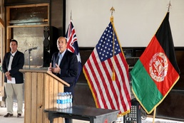 US Assistant Chief of Mission to Kabul, Afghanistan Ambassador Hugo Llorens and Australian Ambassador to Afghanistan Jon Philp visited Multinational Base -Tarin Kot