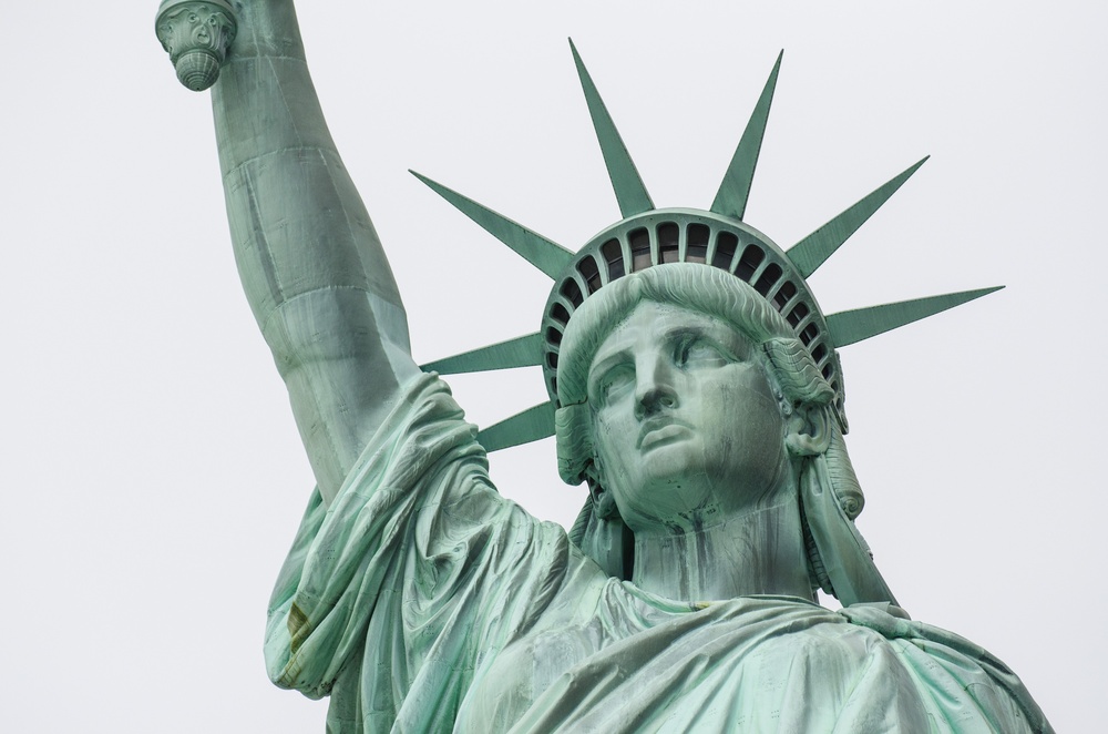 Repairs are underway at Liberty Island