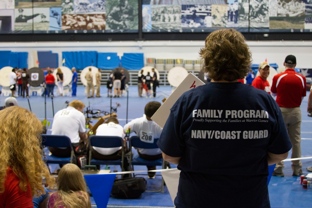 Support for team Navy/Coast Guard at 2013 Warrior Games