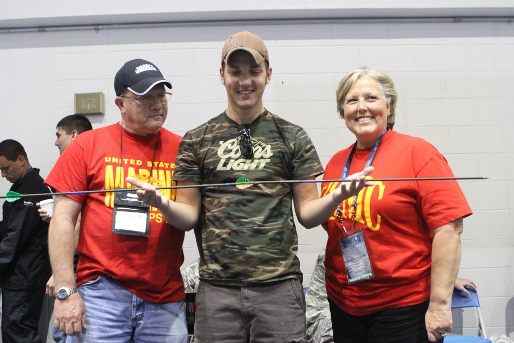 Marines compete in archery at Warrior Games