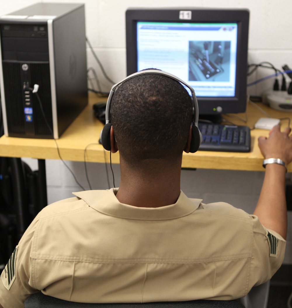 Learning Resource Centers have workstations, proctors for Marine Net courses