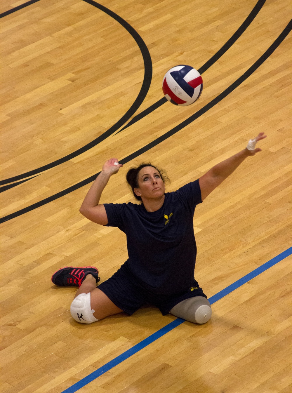 Navy competes in Sitting Volleyball at 2013 Warrior Games