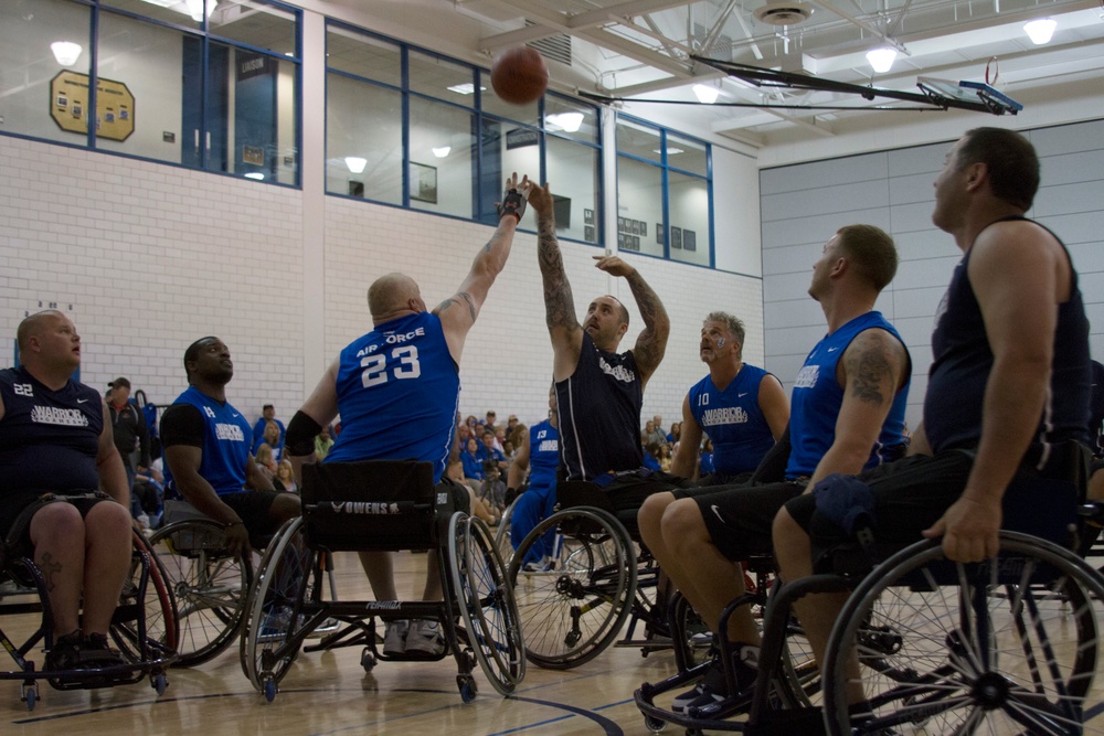 Navy competes in Wheelchair Basketball at 2013 Warrior Games