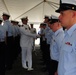 Vigorous change-of-command ceremony