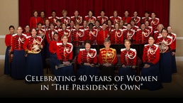 Women Celebrate 40 years in the Marine Band