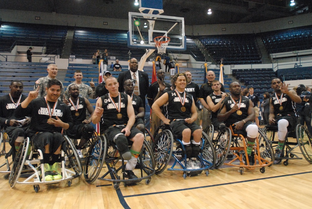 Army wins gold in wheelchair basketball