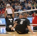 Team Army competes in sitting volleyball