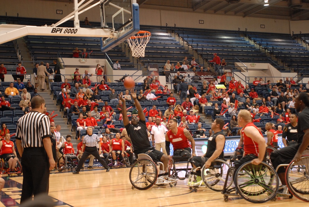 Army competes in wheelchair basketball