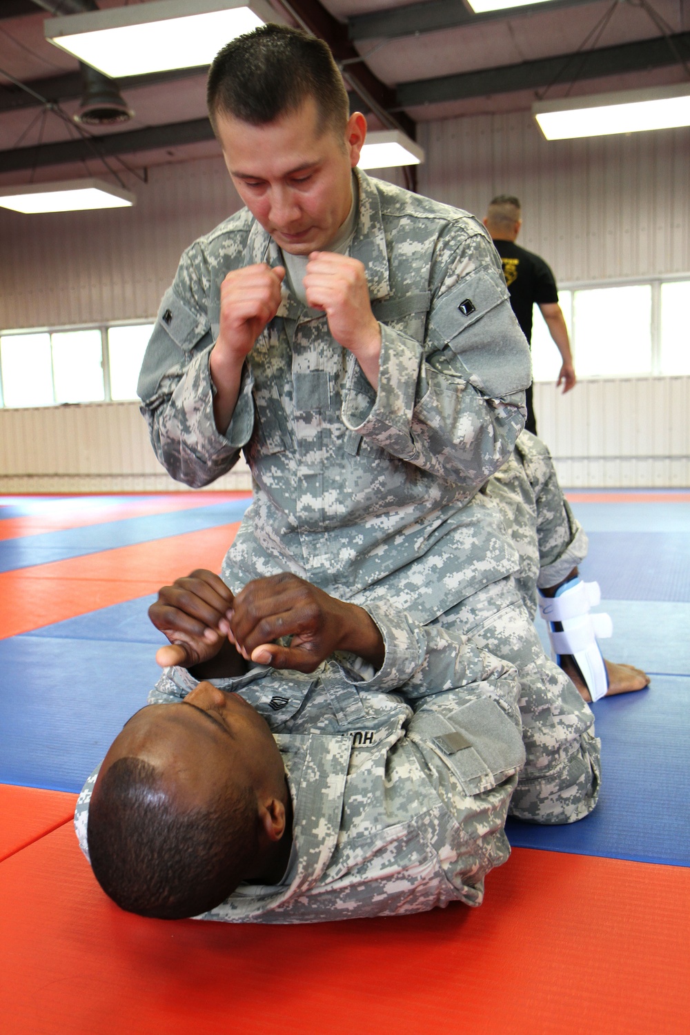 First to Fight: Soldier enjoys challeneges, volunteers for combatives class