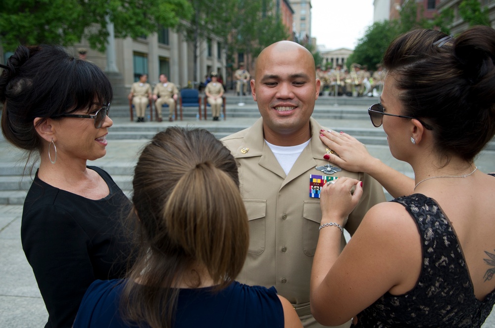 Pinning ceremony