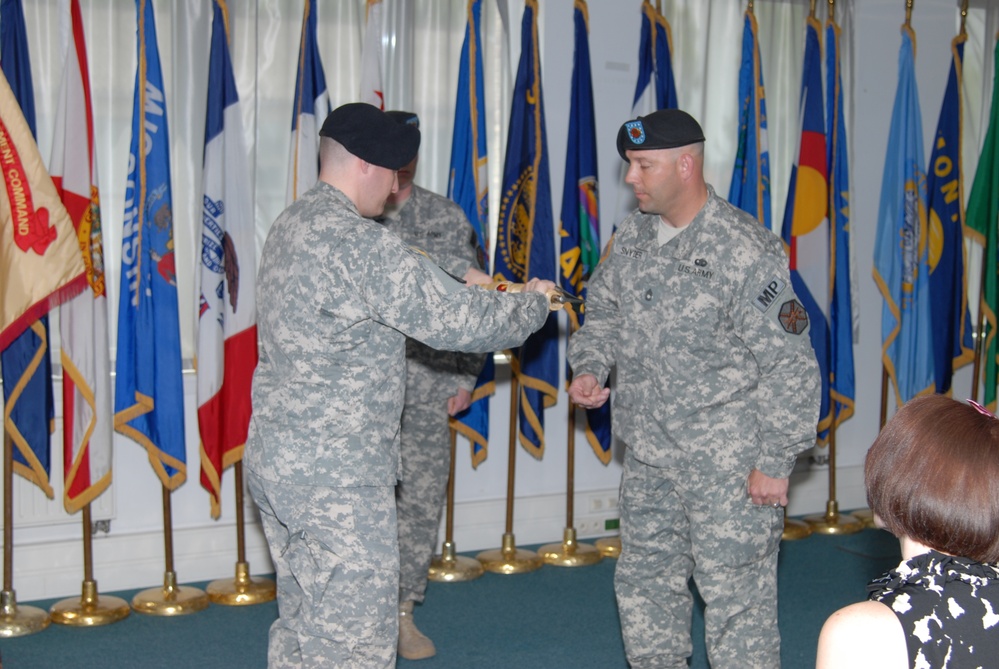 Casing of guidon and redesignation ceremony for HD USAG Brussels