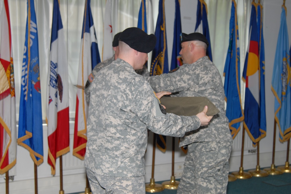 Casing of guidon and redesignation ceremony for HD USAG Brussels