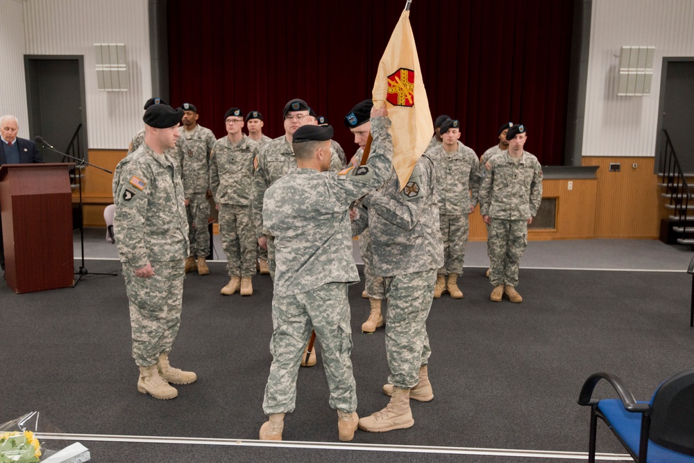 Change of command ceremony, HHC USAG Benelux