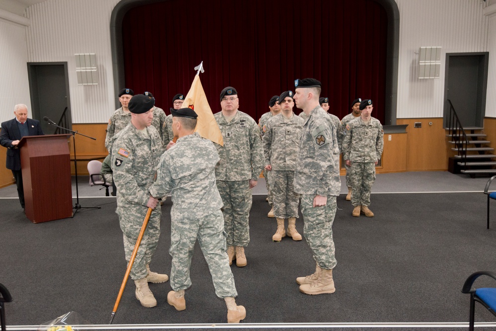 Change of command ceremony, HHC USAG Benelux