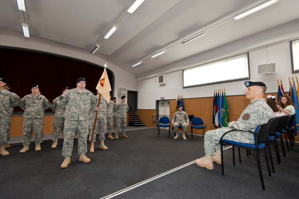 Change of command ceremony, HHC USAG Benelux