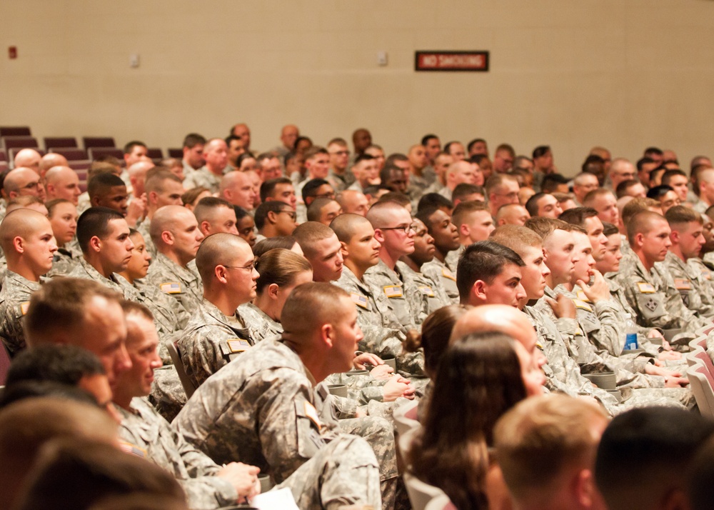 Sergeant major of the Army speaks to Fort Carson soldiers